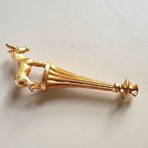 Vintage Napier Goldtone Donkey Giftware